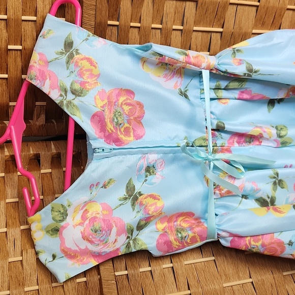 Toddler Sz 4t, Summer, Spring Former, Flower Girl,  Floral Dress - Picture 5 of 6